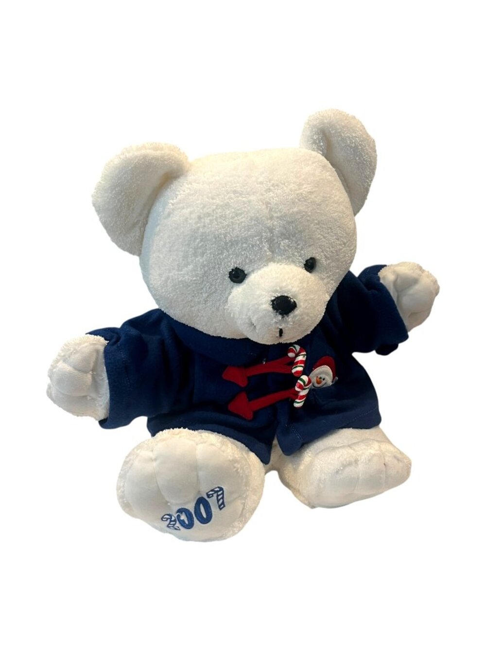 2007 Plush Christmas Bear 20" with Blue Top